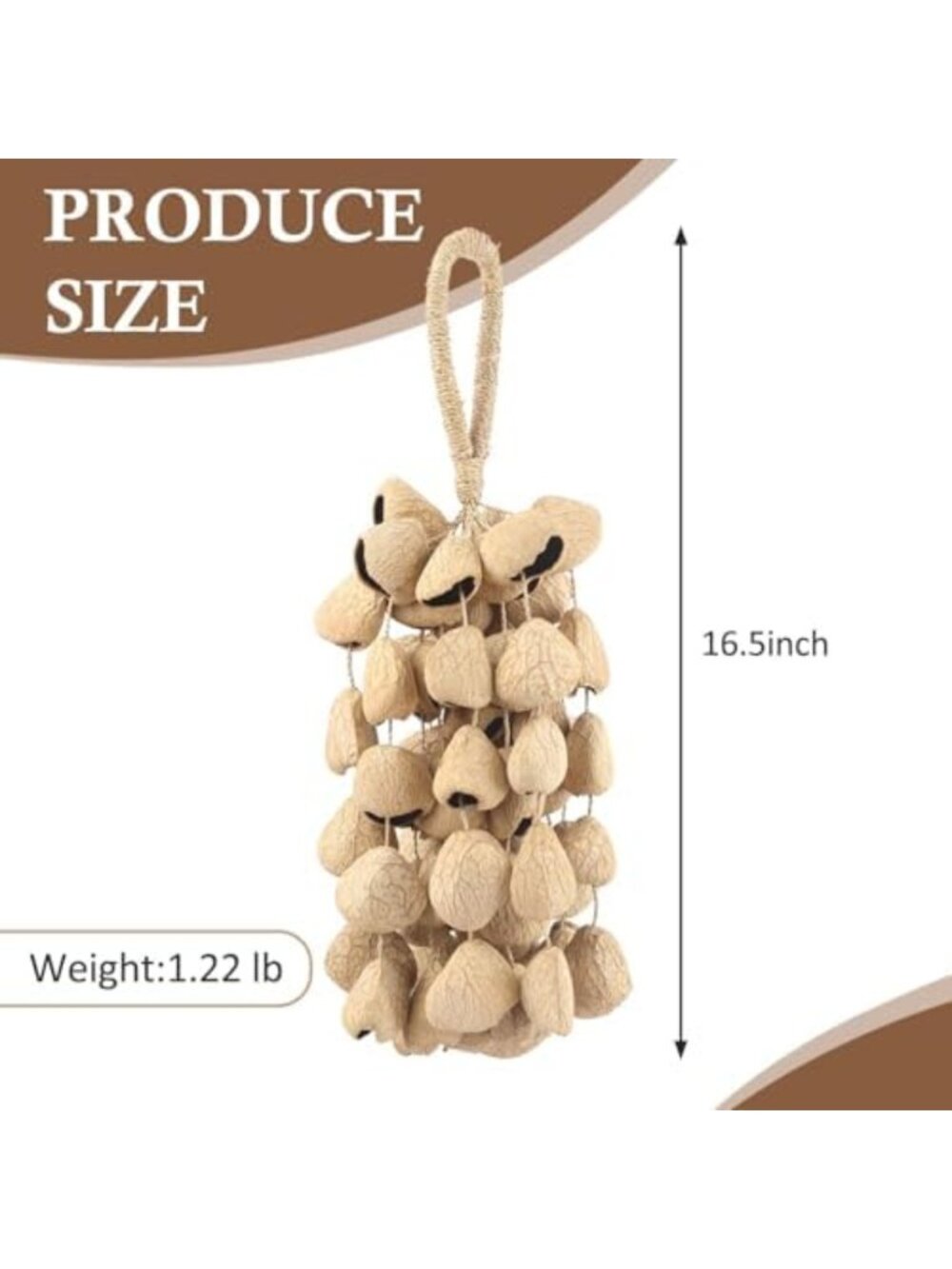 Panji-70 Seed Shaker Instrument for Cacho Seeds - Rattle Shell Design - Picture 2 of 6